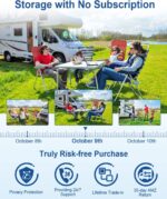 4G LTE Cellular Wireless PTZ Security Camera with Solar Panel & 128G Micro SD Card MUBVIEW G9